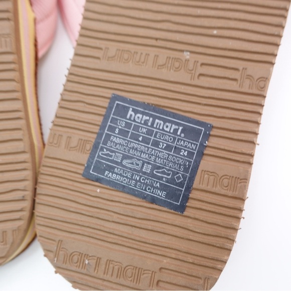 Hari Mari Womens Scouts Flip Flop Thong Sandals Pink Sz 5 Memory Foam Nubuck - Picture 13 of 13